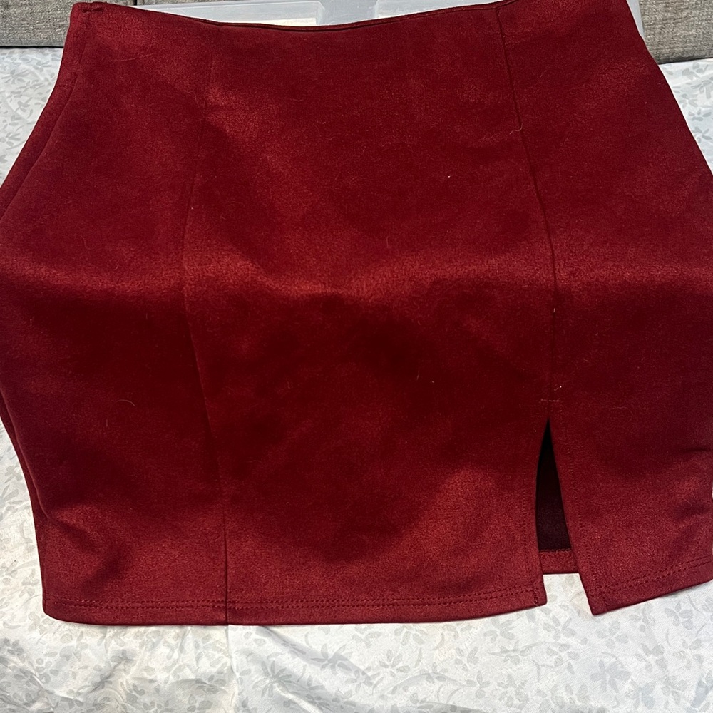 Windsor Burgundy Pencil Skirt